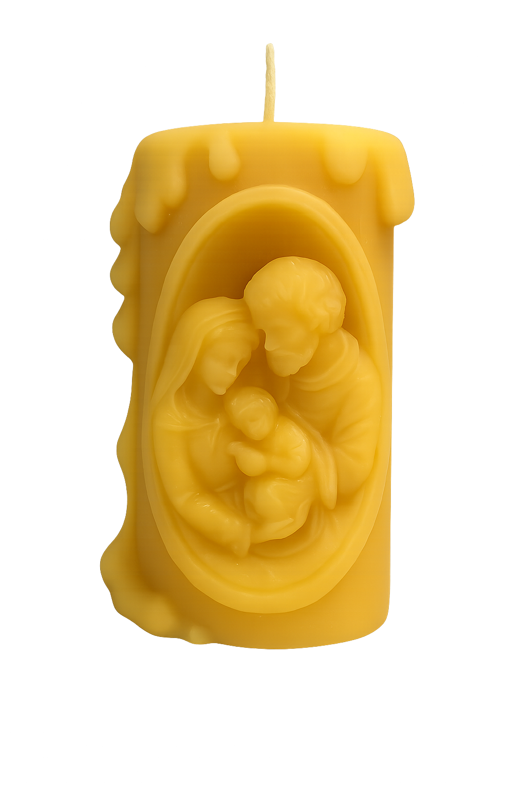 Small Holy Family Candle