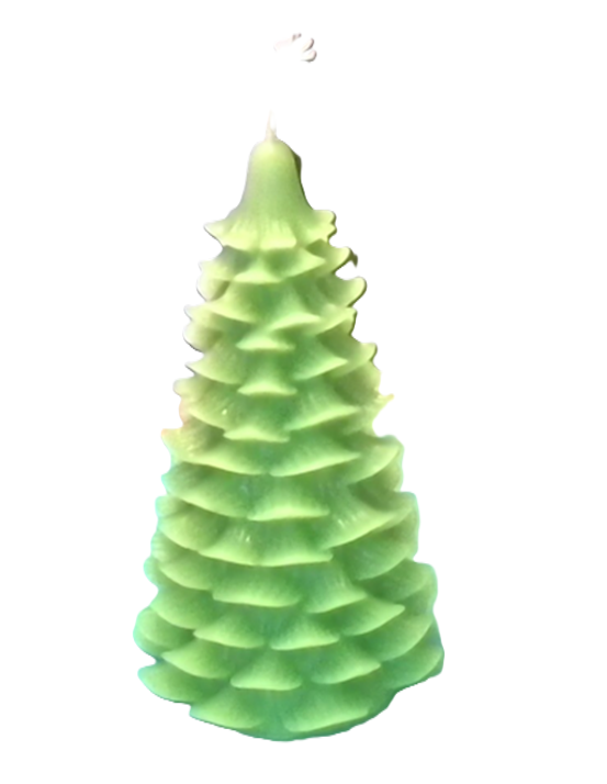 Medium Christmas Tree Candle - Dark Green