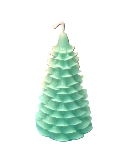 Medium Christmas Tree Candle - Light Green