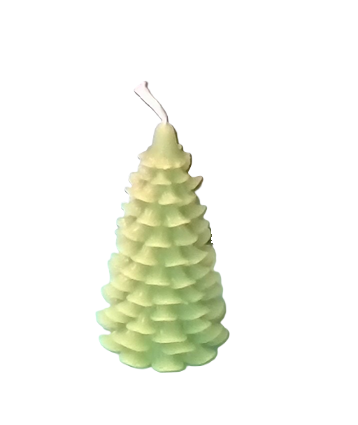 Small Christmas Tree Candle - Dark Green