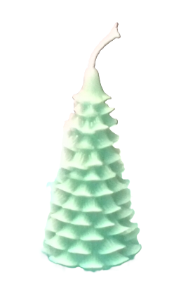 Small Christmas Tree Candle - Light Green