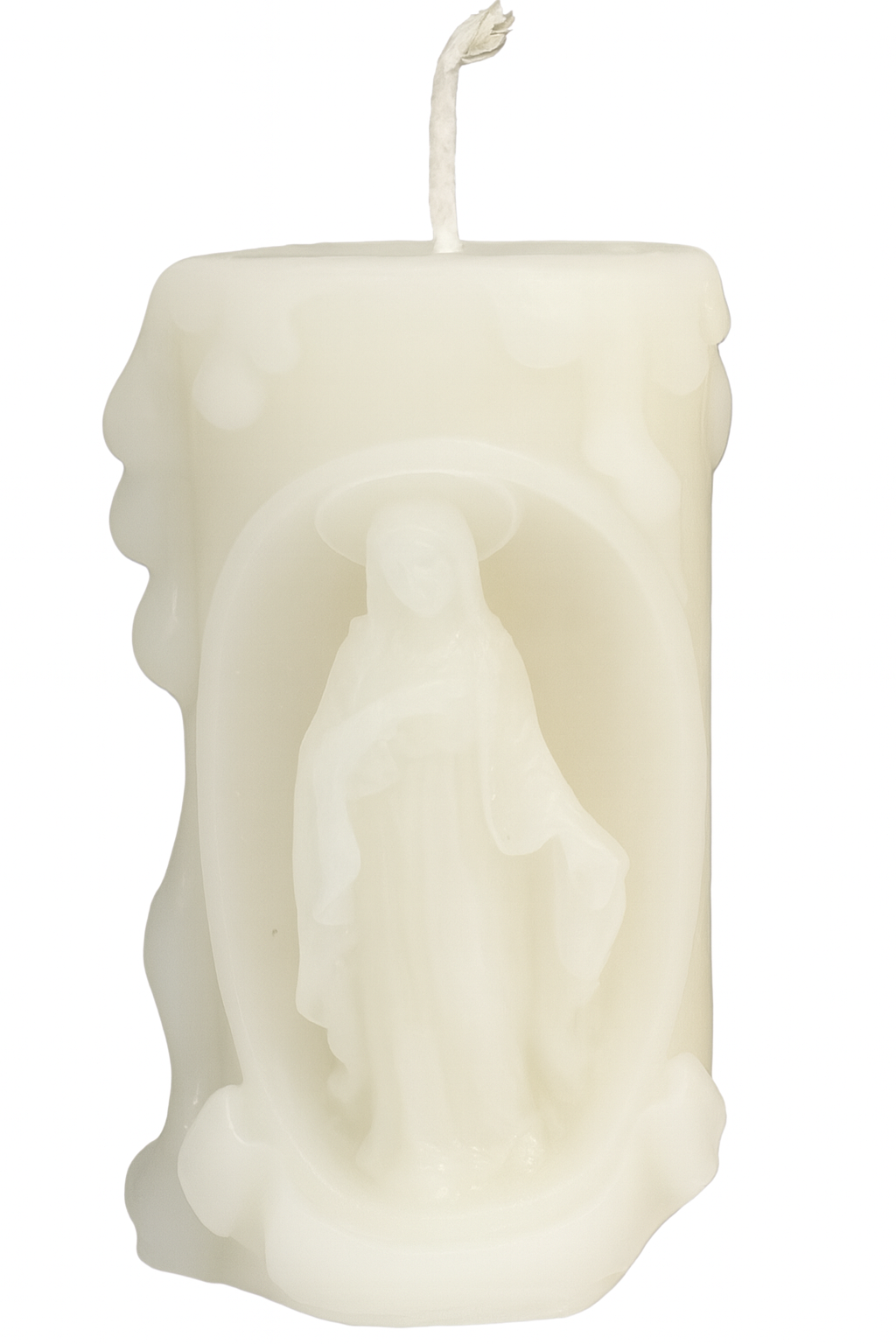 White Assumption Candle